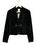Polo Ralph Lauren Black Vintage Cotton Velvet Frog Fastening Blazer UK XS