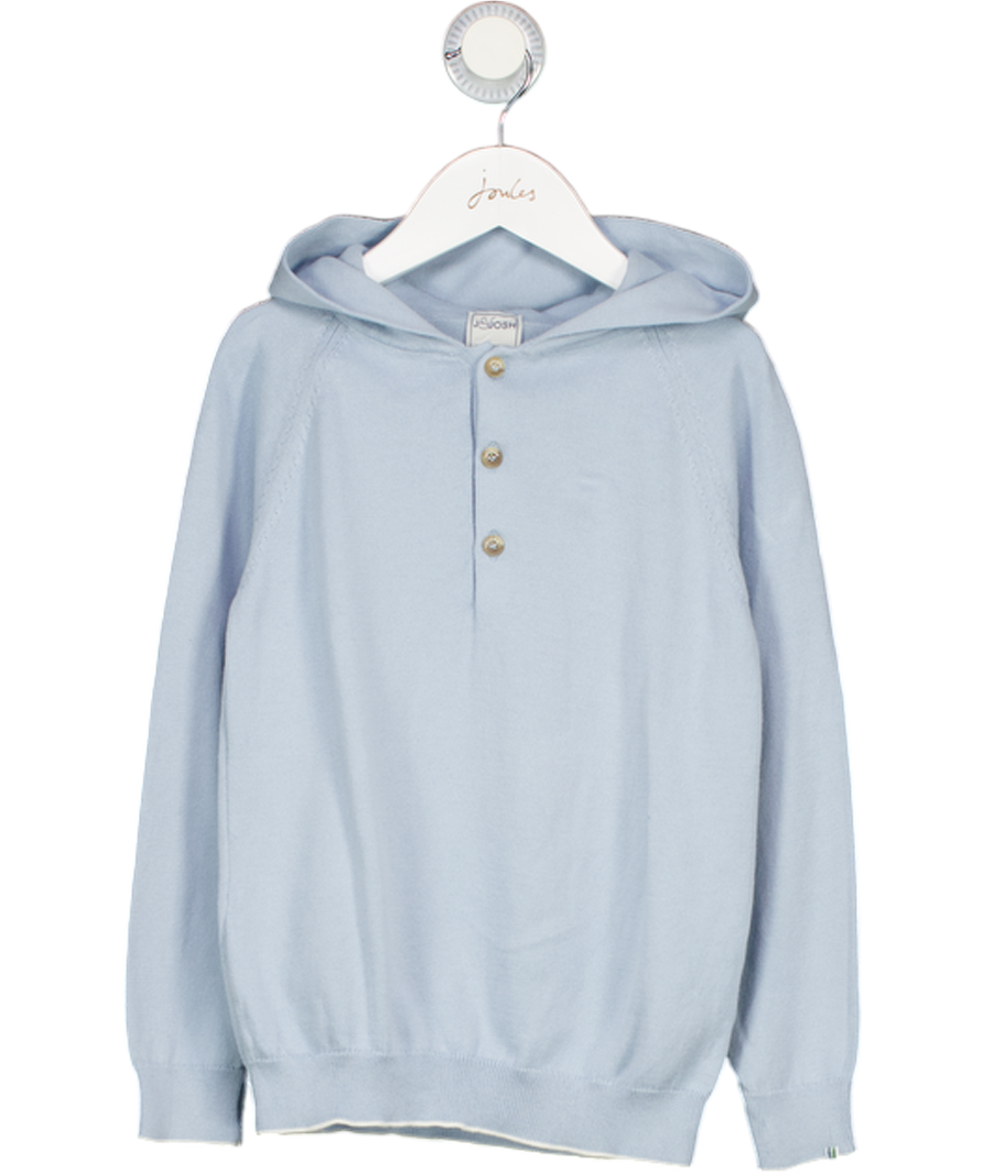 J&JOSH Premium Kidswear Blue Cotton Hoodie 8 Years