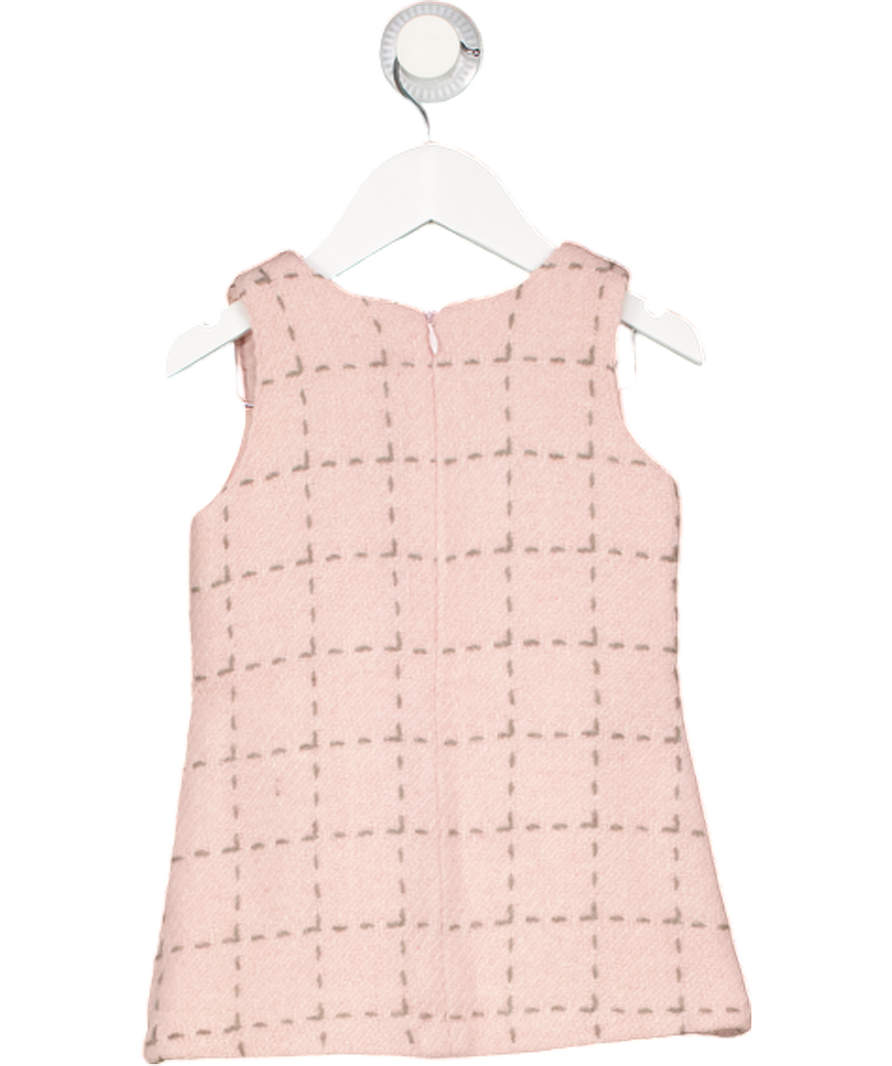 lili gaufrette Stitch Work Pink Dress 2 Years