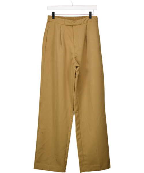 ASOS Beige Wide Leg Trousers UK XS