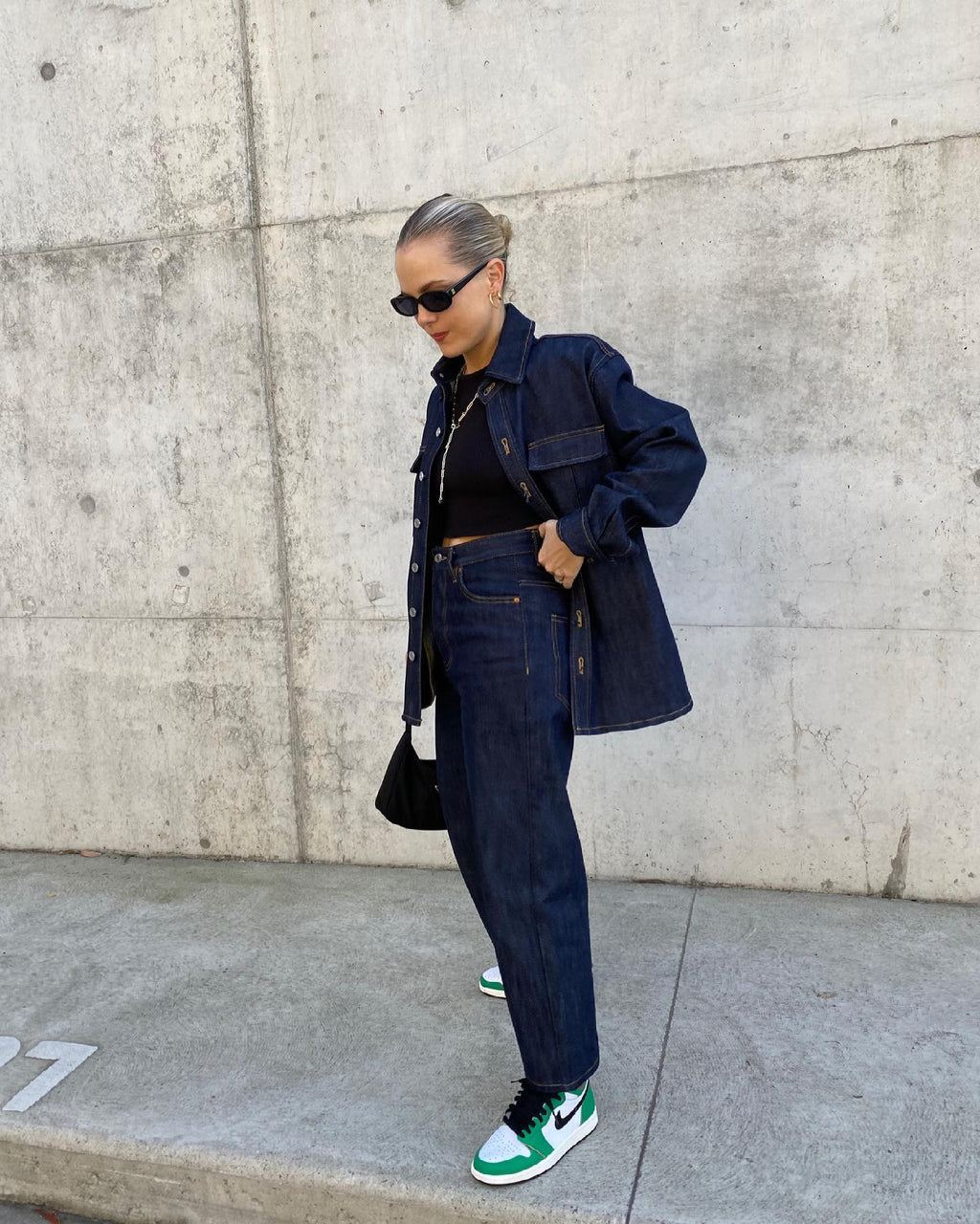 JORDAN Air Jordan 1 Retro High OG "Lucky Green" sneakers UK 2.5 EU 35.5 👠