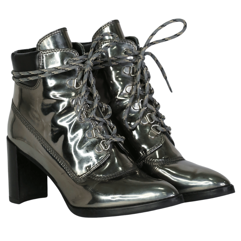 Stuart Weitzman Metallic The Gigi Boot UK 3.5 EU 36.5 👠