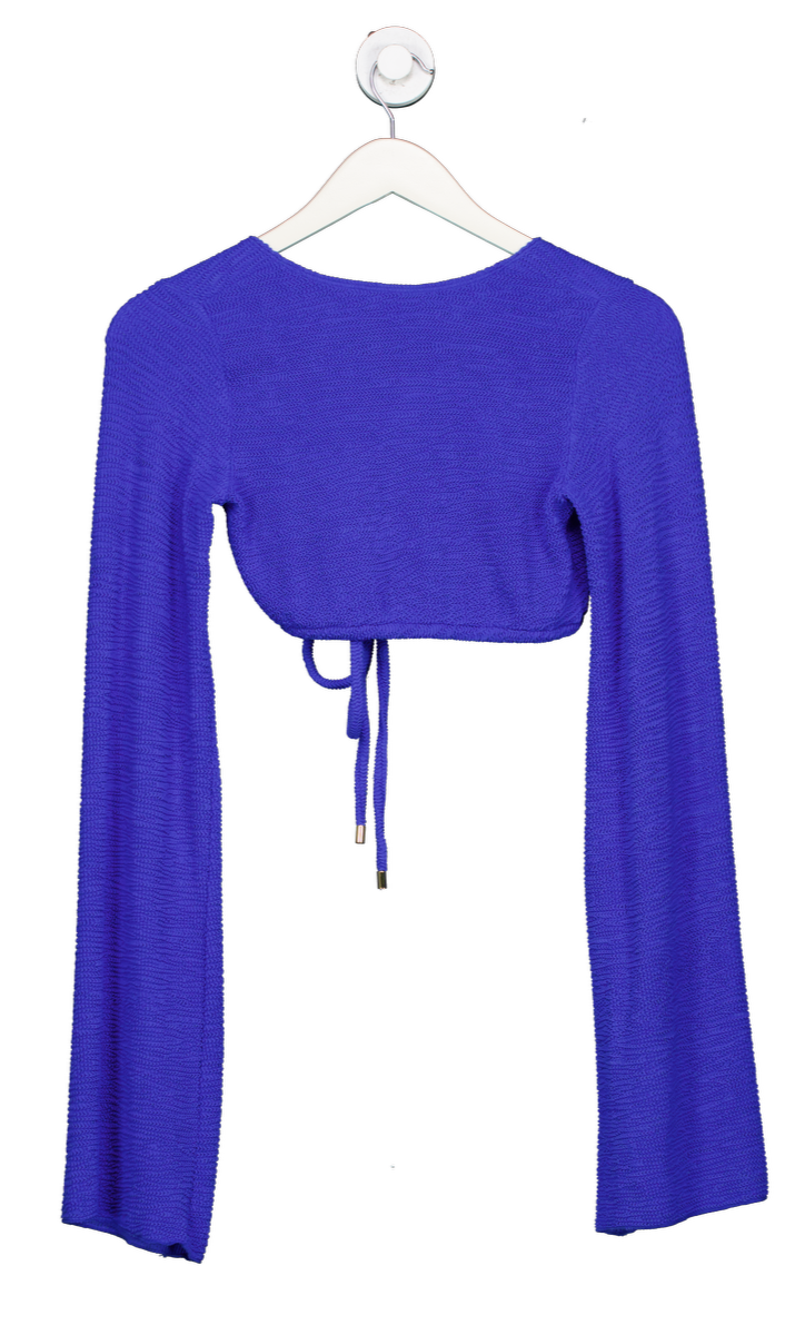 Monday Swimwear Blue Azores Top - Cobalt Crinkle UK L