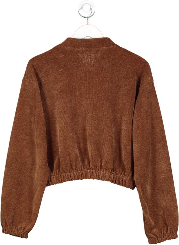 Sun Brown Corduroy Bomber Jacket UK L