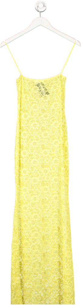 lola rae Yellow Sorrento Lace Dress - Lemon UK M/L
