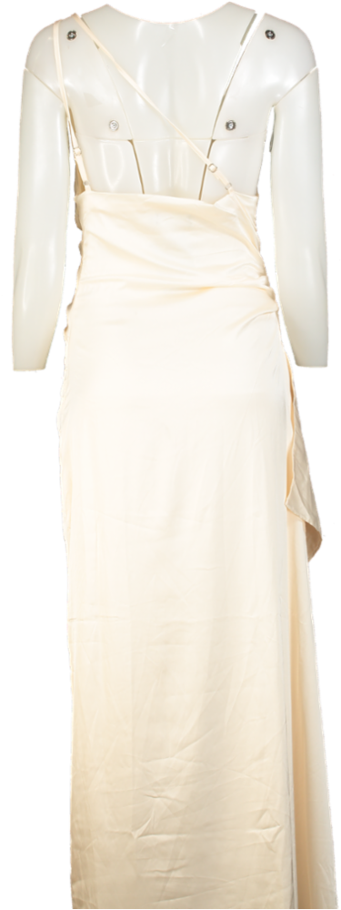 Babyboo Cream Ariel Maxi Dress UK M