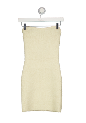 Alix NYC Cream Textured Knit Bandea Mini Dress UK XS