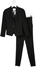 REISS 2-piece Black Lillian Blazer And Slim Leg Trouser Suit UK XXS-XS