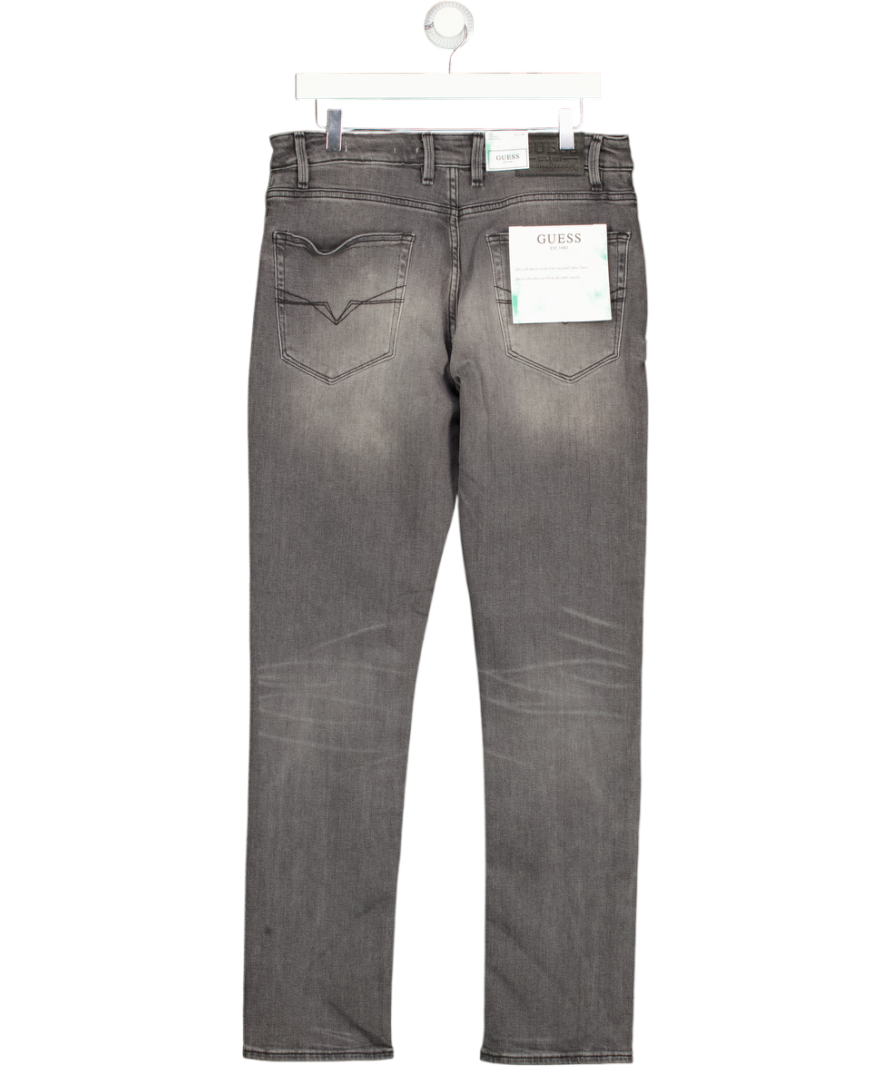 GUESS MAN Grey Angels Slim Fit Straight Leg Jeans L32 W32