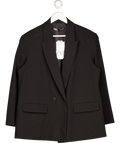 ZARA Black Double Breasted Blazer UK XL