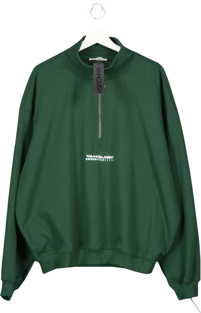 Vanquish Green Better Than Yesterday Half Zip Pullover UK XL