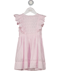 MORLEY Pink Ruffle Sleeve Embroidered Cotton Dress 6 Years