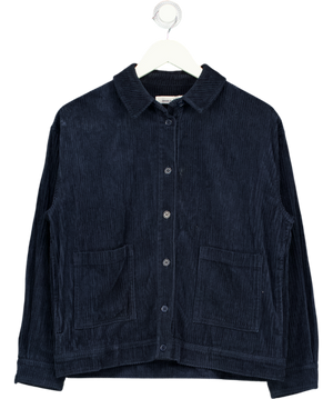 Samsøe Samsøe Navy Blue Corduroy Shirt Jacket UK S