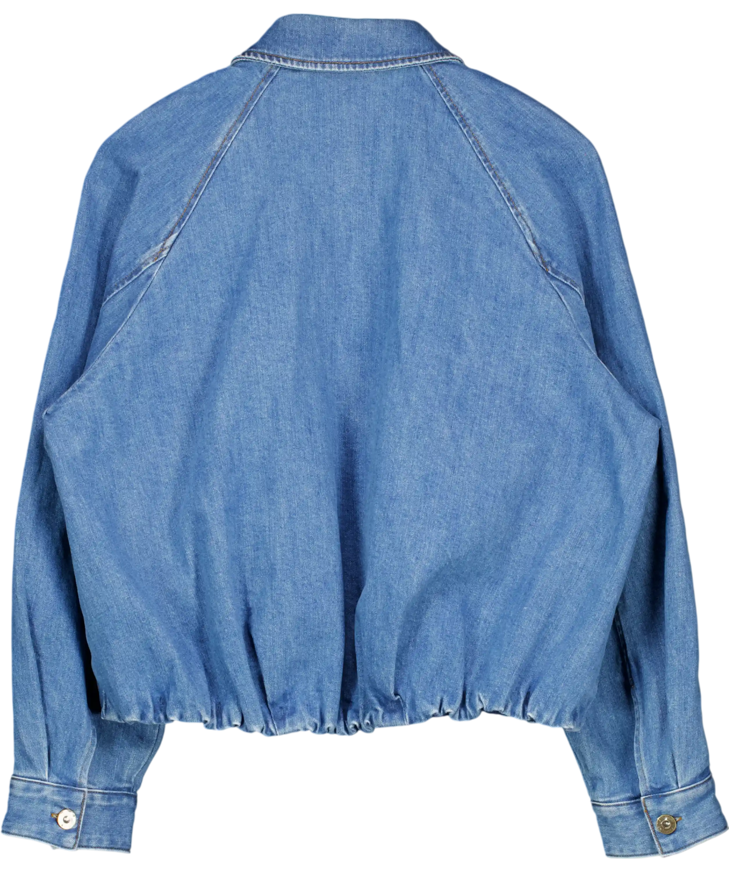FABRIQUE Blue X Rebekka Bach Janet 90s Inspired Ballon Jacket In Cotton Denim UK S