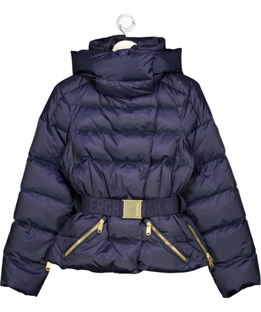 GOLDBERGH Navy Blue Belted Bea Ski Jacket UK 6