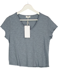 AMERICAN VINTAGE Blue Grey Sonoma T-shirt UK S