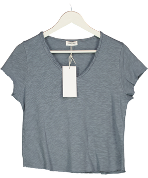 AMERICAN VINTAGE Blue Grey Sonoma T-shirt UK S