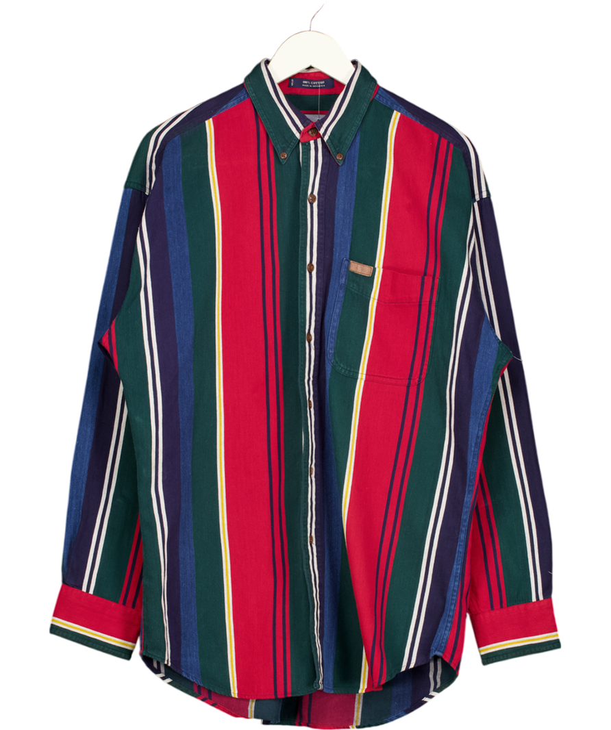 CHAPS Multicoloured Vintage Striped Shirt UK M