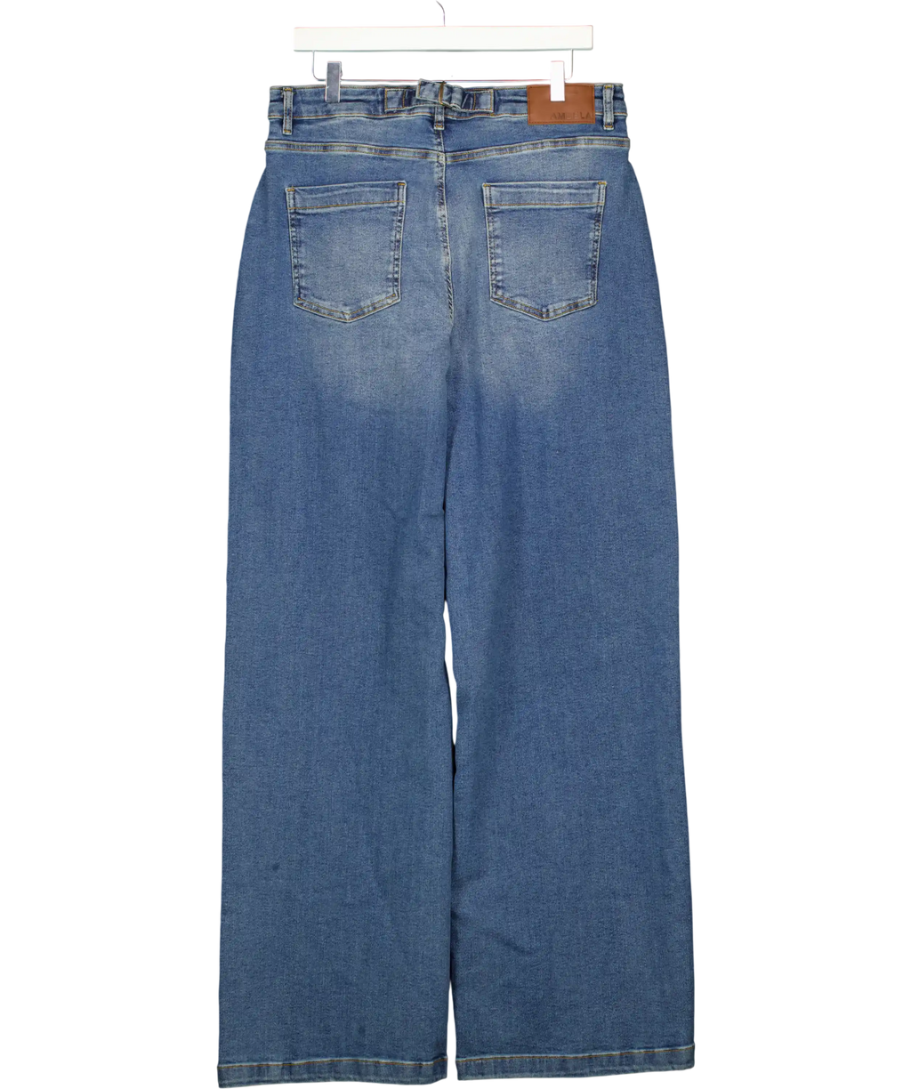 Ambela Blue Stretch Straight Jeans UK 18