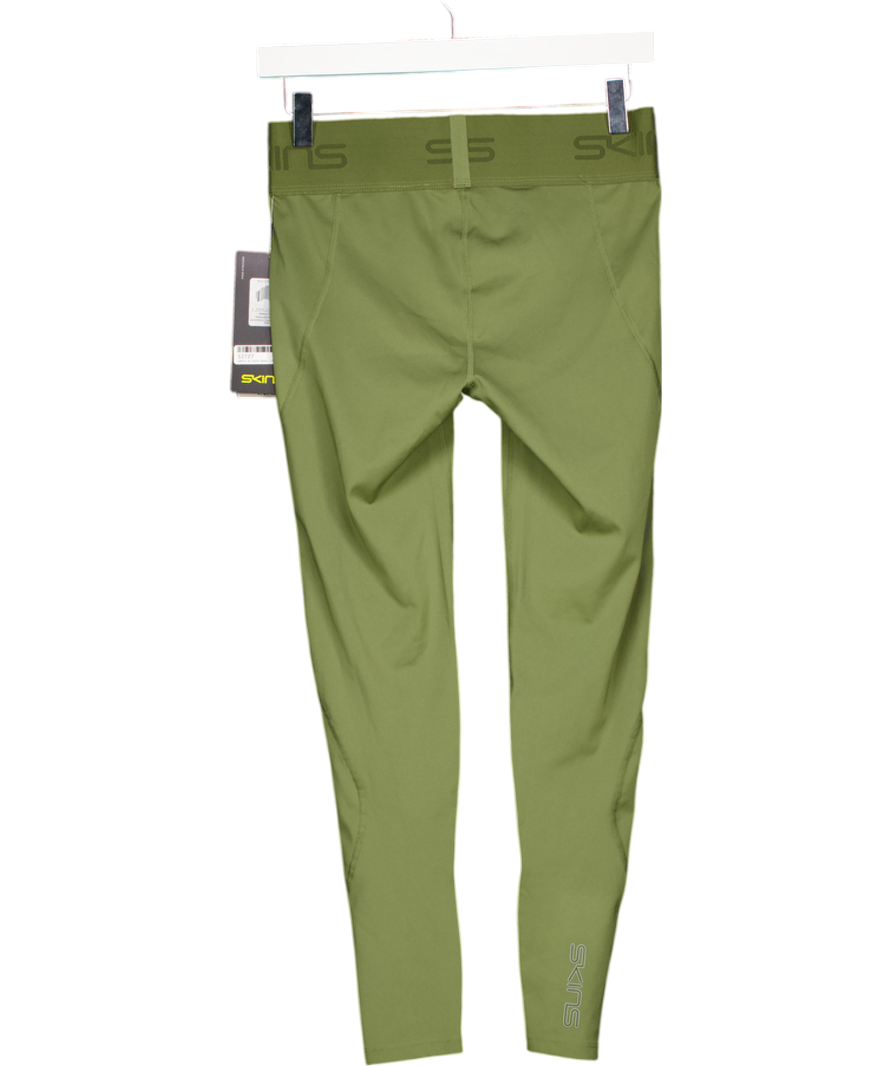 SKINS Green High Waisted Activewear Leggings UK M
