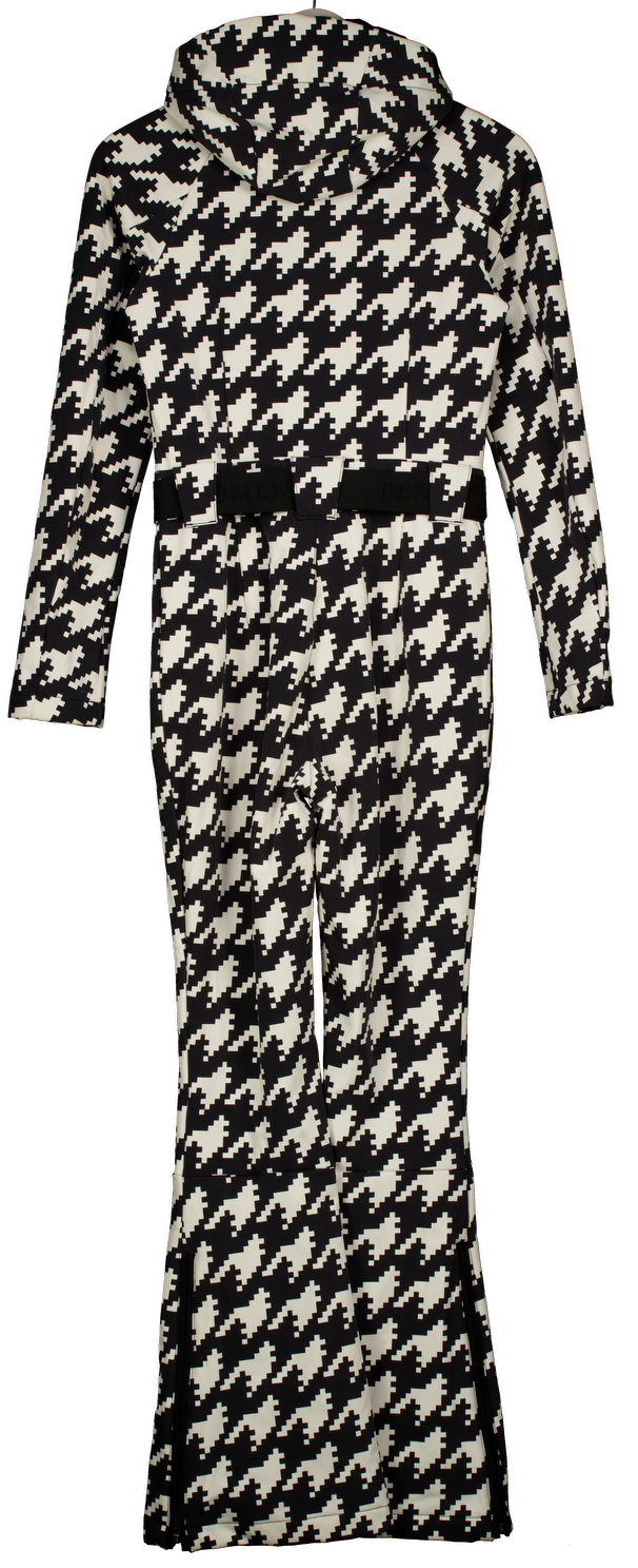 PERFECT MOMENT Black & White Houndstooth Ski Suit UK S