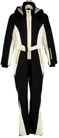MY SUNDAY SKI Black / Cream Velocity Telluride Ski Suit UK S
