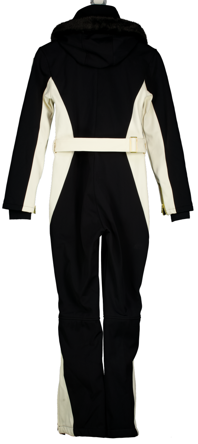 MY SUNDAY SKI Black / Cream Velocity Telluride Ski Suit UK S