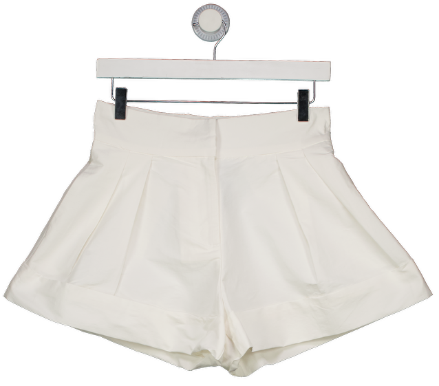 NOUGHTS & KISSES Layla White Tailored Shorts UK S