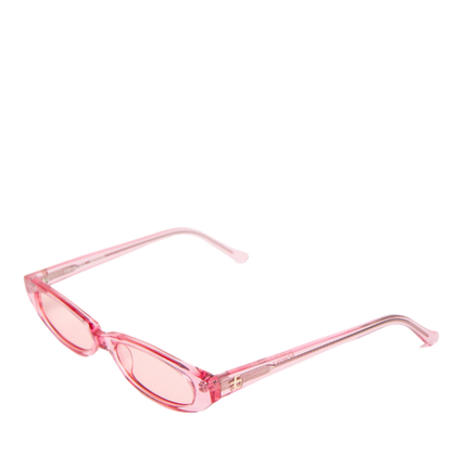 Roberi & Fraud Frances pink acetate Logo arm sunglasses