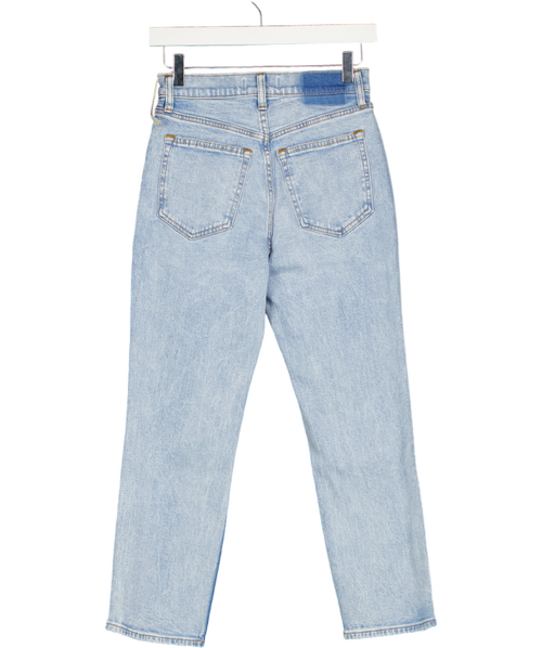Abercrombie & Fitch Blue Ultra High Rise Ankle Straight Jean - Relaxed Fit Jeans W26