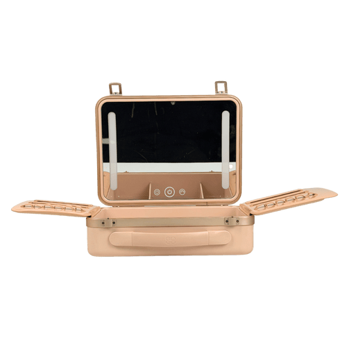 BEAUTIFECT Nude Portable Vanity Case With Led Lighted Mirror