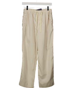 ZARA Beige Cropped Drawstring Trouser UK XS
