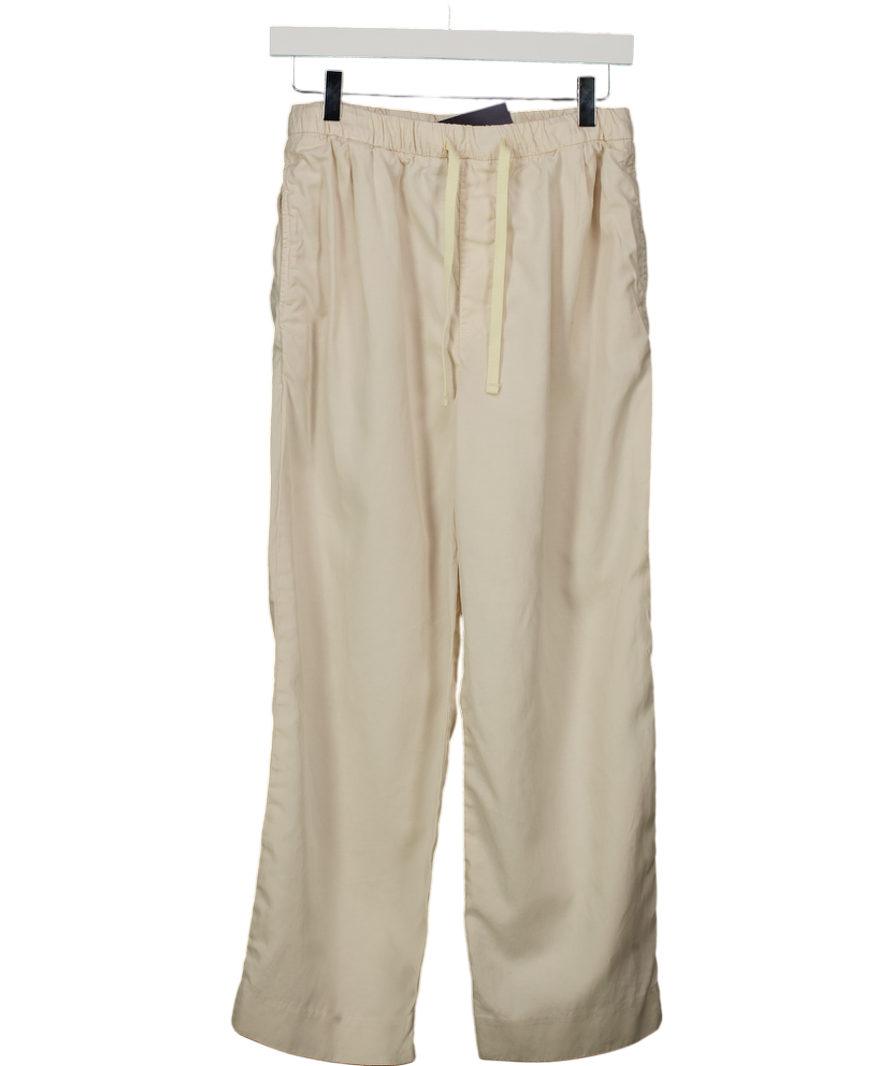 ZARA Beige Cropped Drawstring Trouser UK XS
