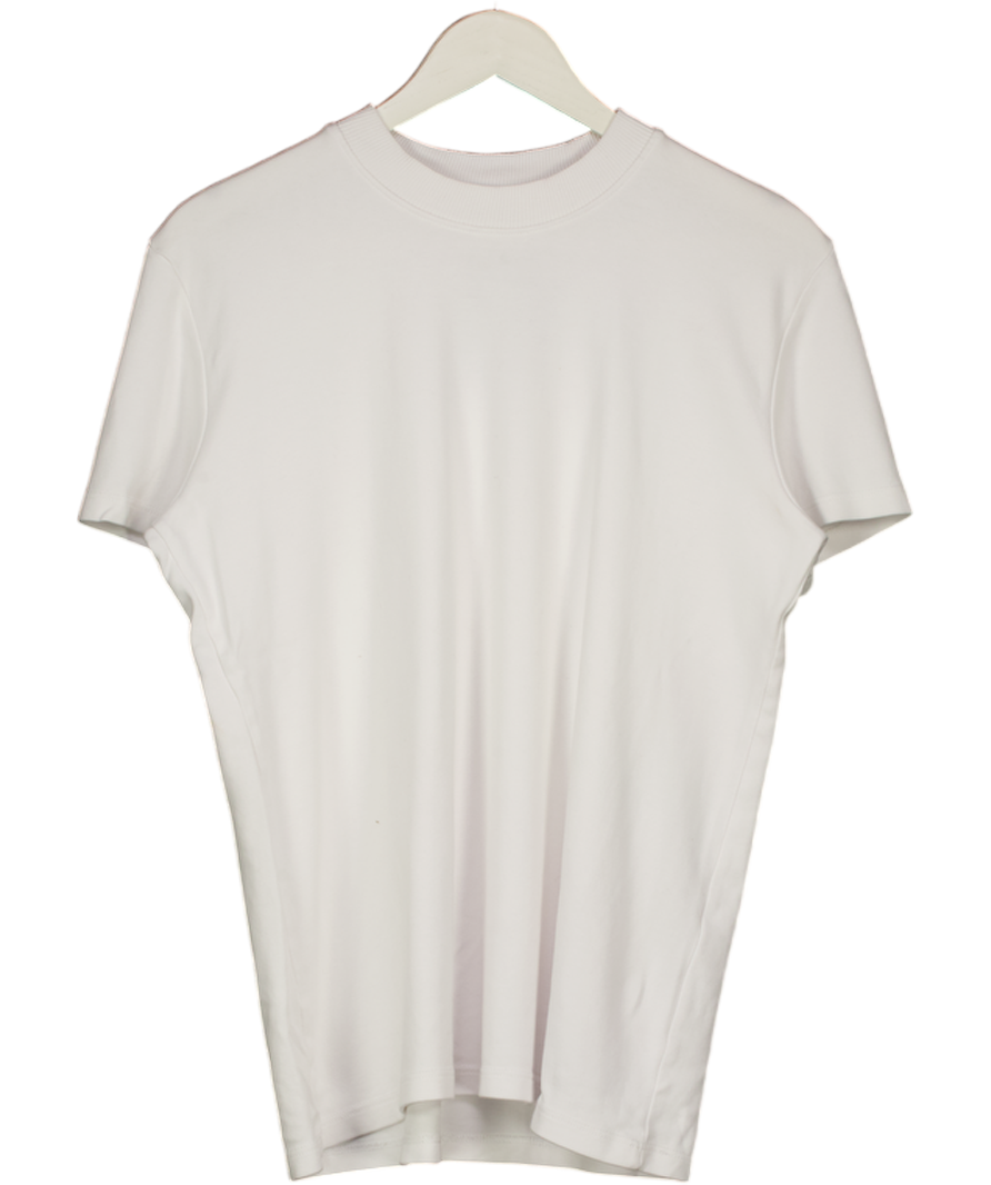 NOVO White Heavyweight Organic Cotton T-shirt UK XS/S