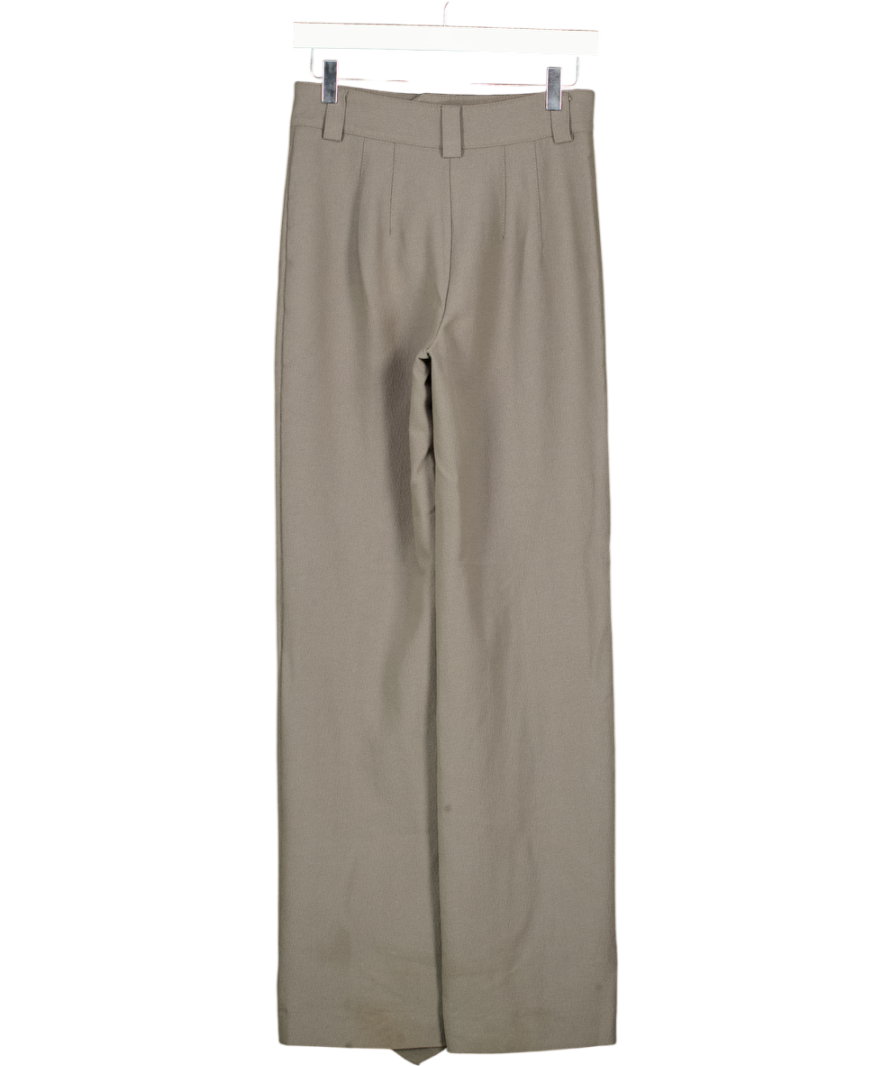 ZARA Grey Full Length High Waist  Trousers UK XS