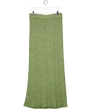 ASOS Green Boucle Knit Maxi Skirt UK M