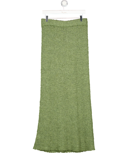 ASOS Green Boucle Knit Maxi Skirt UK M