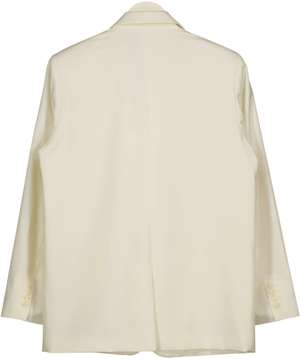 NA-KD Cream Oversized Fit Tailored Blaze UK 8