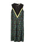 Coach Green & Black Daisy Print Sleeveless Varsity Dress UK 6