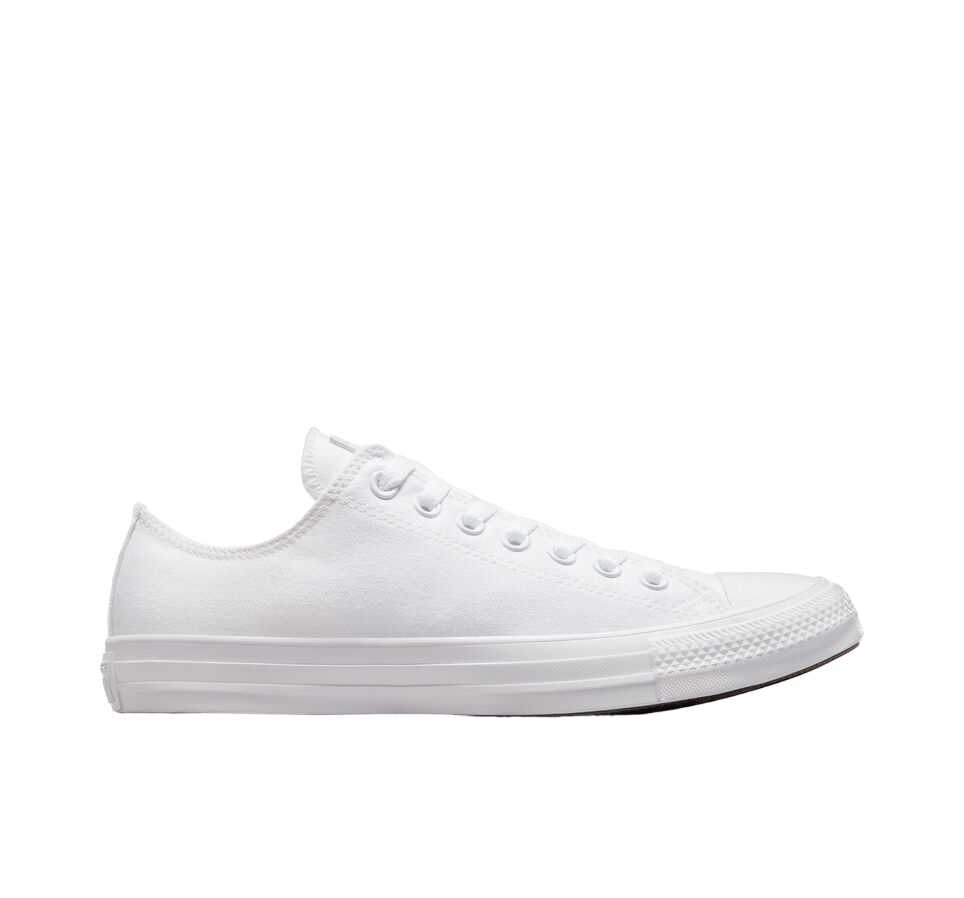 Converse Chuck Taylor All Star White Monochrome Low top trainers UK 4