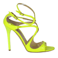Jimmy Choo Lance Neon Patent Yellow Heels UK 7 EU 40 👠