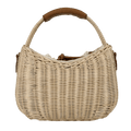 Talbots Beige Wicker Hobo Basket Bag