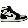 Black Fuzzy Jordan 1 'panda' high top Trainers UK 6 EU 39 👠