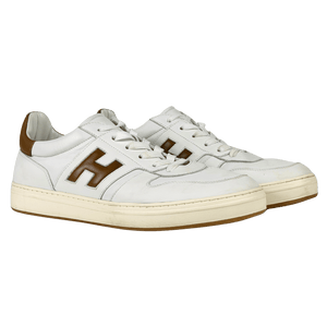 Hogan H-tv White Brown Trainers UK 10 EU 44
