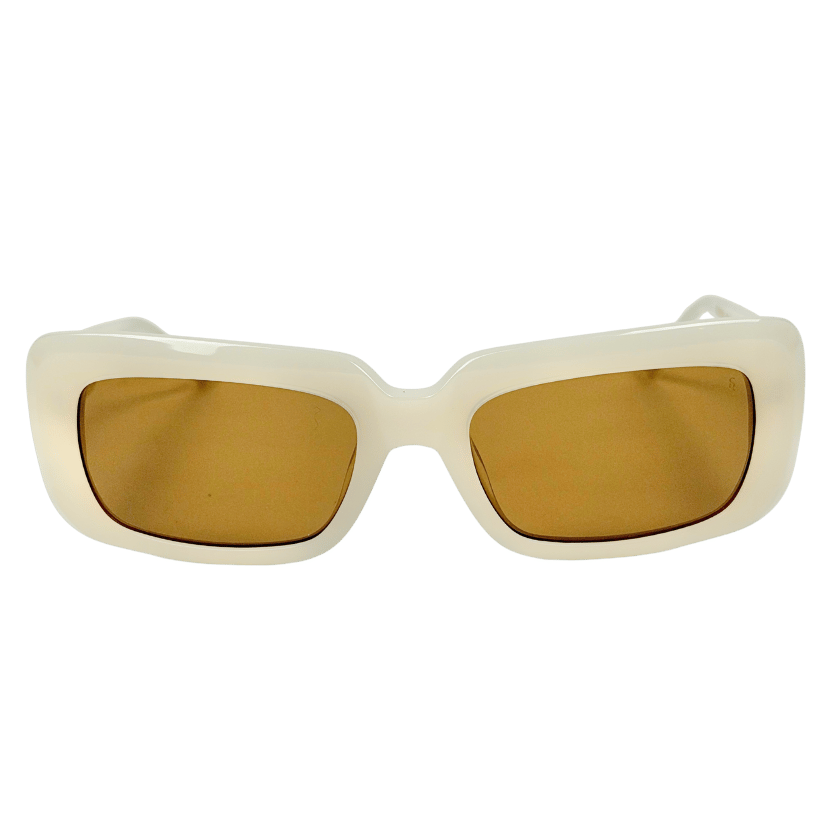 SUNDAY SOMEWHERE Elle In Milky White Sunglasses