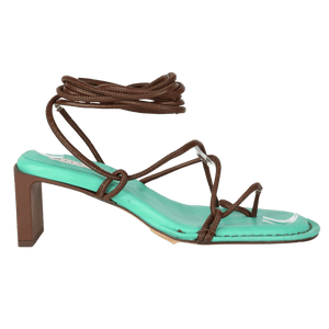 miista Brown Alberta Two-tone Leather Sandals UK 4 EU 37