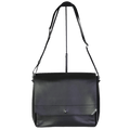 Montblanc Black Leather Urban Spirit Messenger Bag One Size