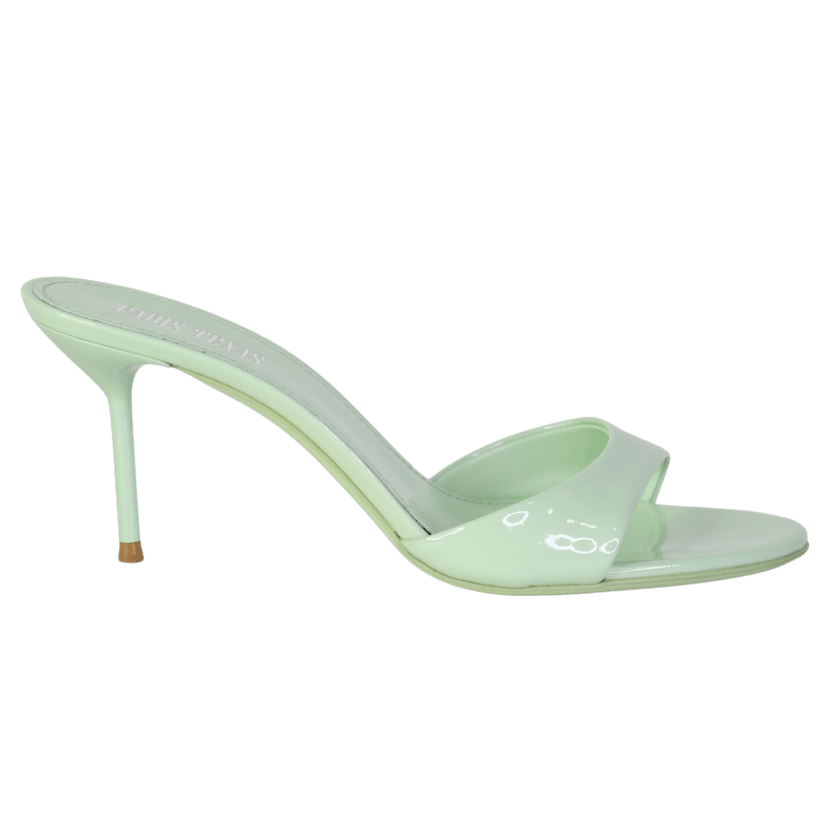 Paris Texas Green 70mm Lidia Mules UK 5 EU 38 👠