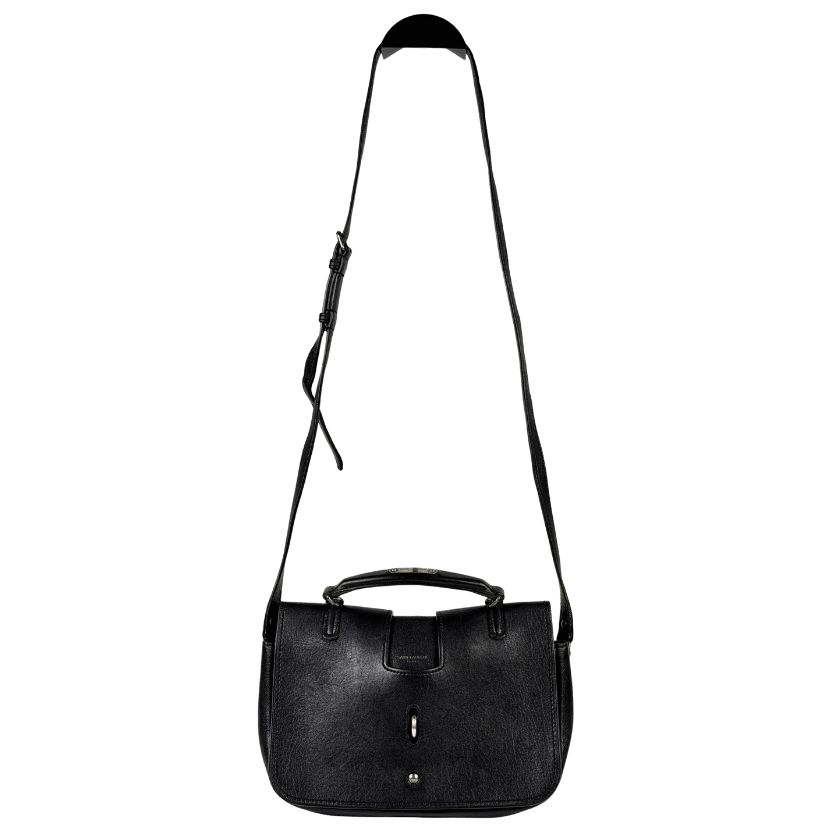 SAINT LAURENT Black Leather Medium Charlotte Messenger Bag