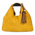 FOLKLORE THE LABEL Small Sling Bag In Yellow Suede